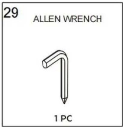 Vevor SUO-4824GW - PARTS LIST - 29