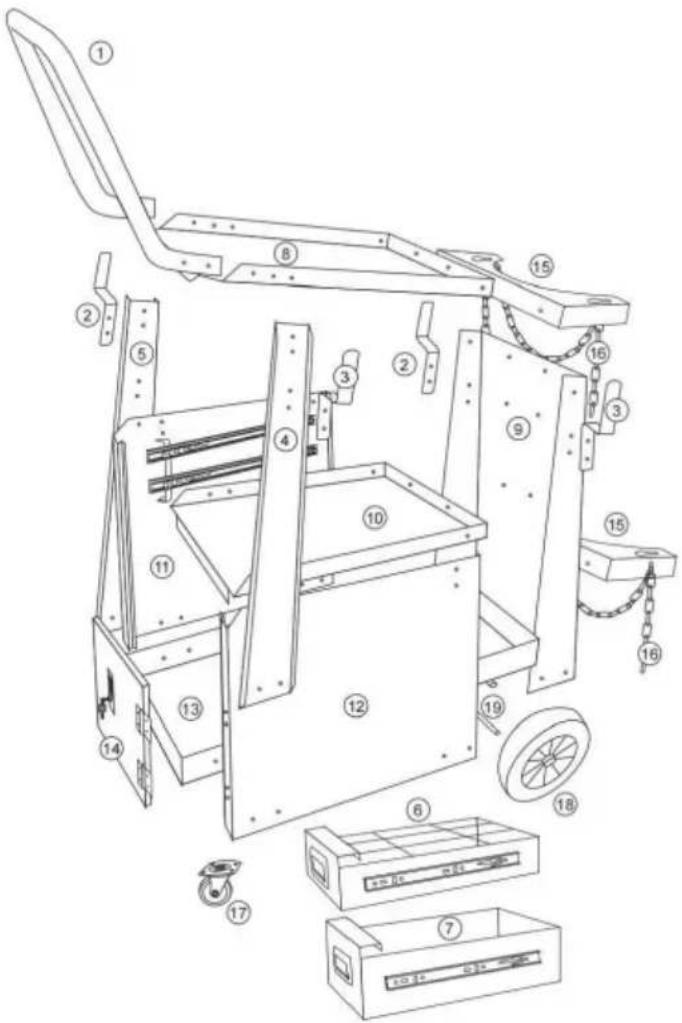 Vevor WT-178 - KROK MONTAŻU - 1