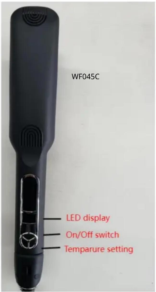 Vevor WF045C - WYGLĄD I INFORMACJE: Prostownica do włosów anionowa - 1