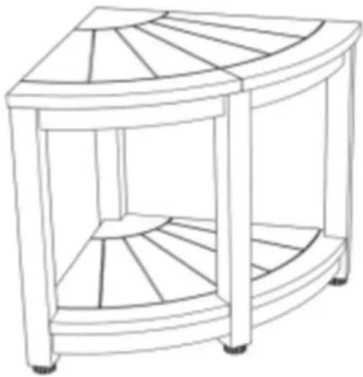 Vevor WS-SS002 - CORNER SHOWER BENCH - 1