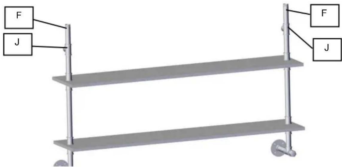 Vevor WPSR-XM012 - Rohrregale montieren - 7