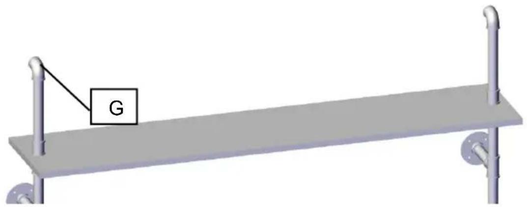 Vevor WPSR-XM012 - PIPE SHELVES ASSEMBLE - 11