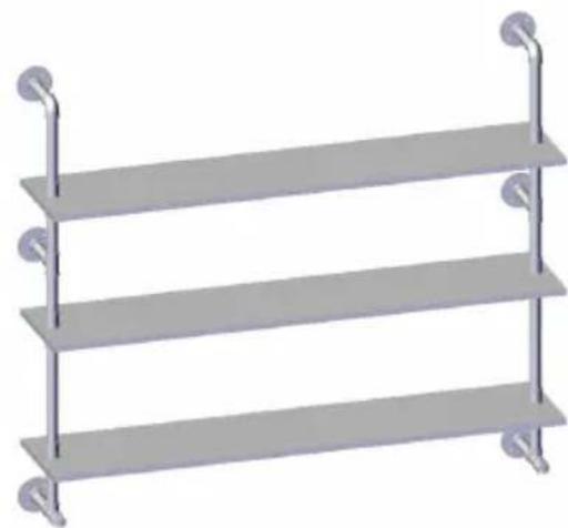 Vevor WPSR-XM012 - PIPE SHELVES ASSEMBLE - 12