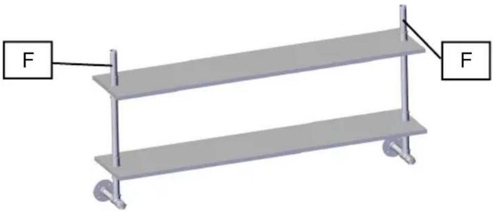 Vevor WPSR-XM012 - PIPE SHELVES ASSEMBLE - 6