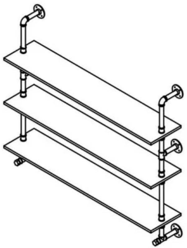 Vevor WPSR-XM012 - ÉTAGÈRES À TUYAUX - 1