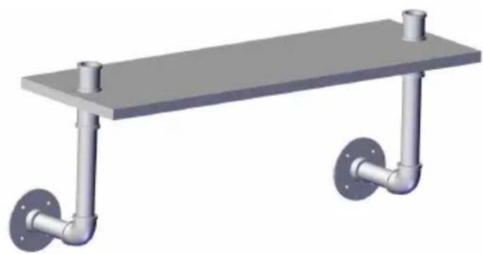 Vevor WPSR-XM009 - PIPE SHELVES ASSEMBLE - 5
