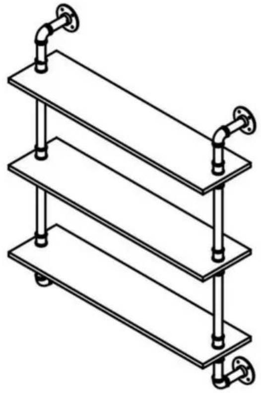 Vevor WPSR-XM009 - ÉTAGÈRES À TUYAUX - 1