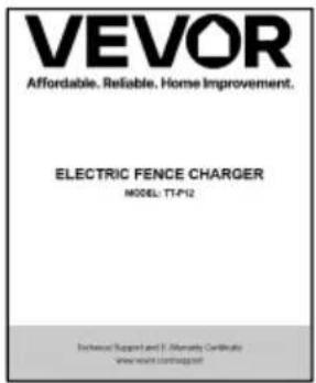 Vevor TT-P4 - PARTS LIST - 8