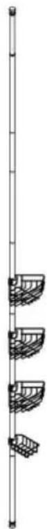 Vevor WK320016 - DUSCHECK-CARDDY SPANNSTANGE - 1