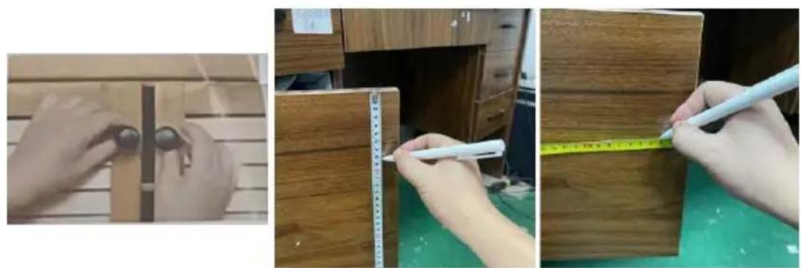 Vevor XRSS2304 - C: KNOB ON DOOR INSTALLATION (Off center of width and height) - 1