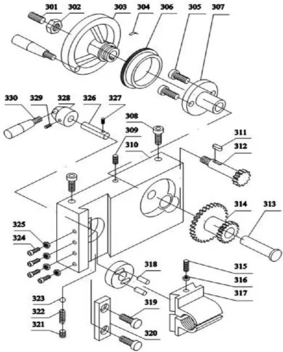 Vevor WM210V-L - Schürzenmontage - 1