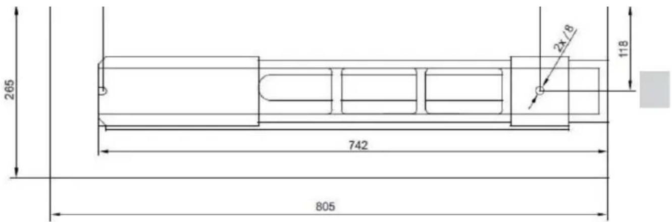 Vevor WM210V-L - FOUNDATIONDRAWING - 1