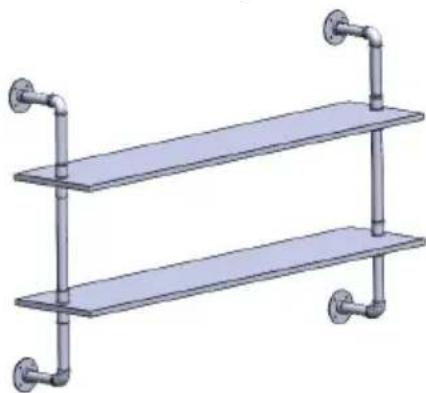 Vevor WPSR-XM007 - PIPE SHELVES ASSEMBLE - 9