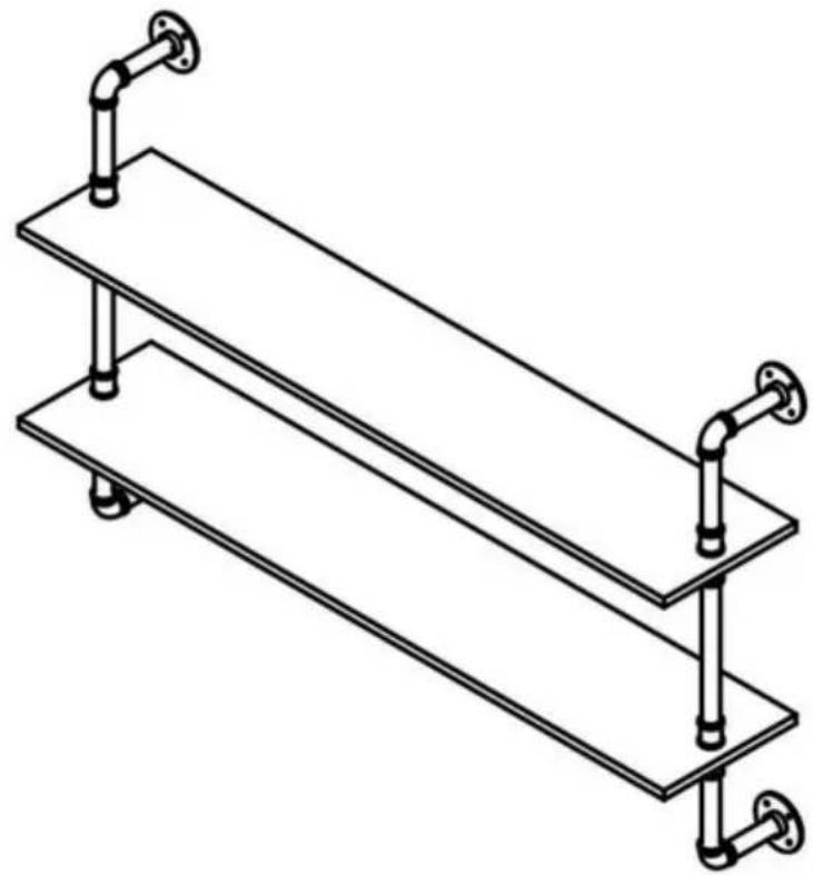 Vevor WPSR-XM007 - ÉTAGÈRES À TUYAUX - 1