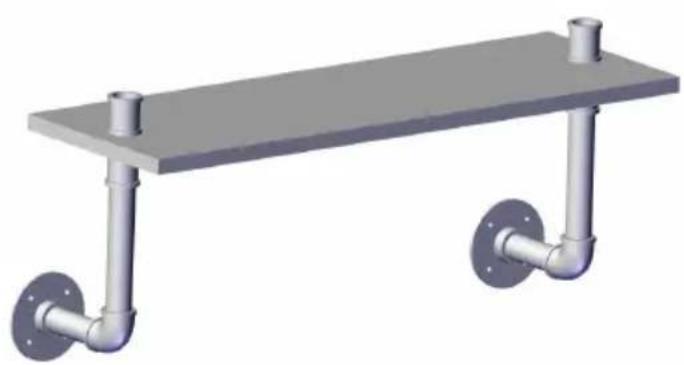 Vevor WPSR-XM007 - PIPE SHELVES ASSEMBLE - 5