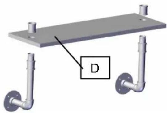 Vevor WPSR-XM007 - PIPE SHELVES ASSEMBLE - 4