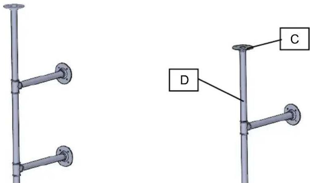Vevor WPSR-XM017 - PIPE SHELVES ASSEMBLE - 5