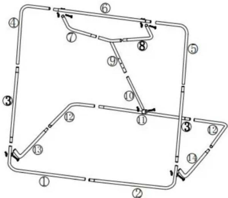 Vevor XH-4X4.5FT - ASSEMBLY STEPS - 19