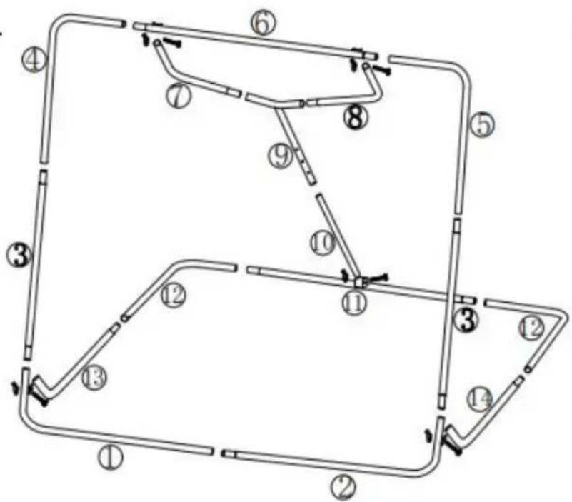 Vevor XH-4X4.5FT - ASSEMBLY STEPS - 19