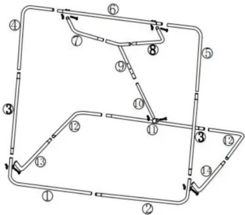 Vevor XH-4X4.5FT - ASSEMBLY STEPS - 23