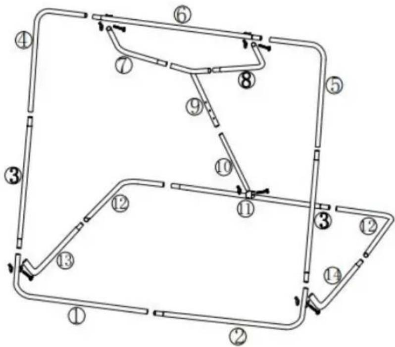 Vevor XH-4X4.5FT - ASSEMBLY STEPS - 19