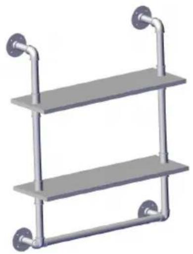 Vevor WPSR-XM006 - PIPE SHELVES ASSEMBLE - 8