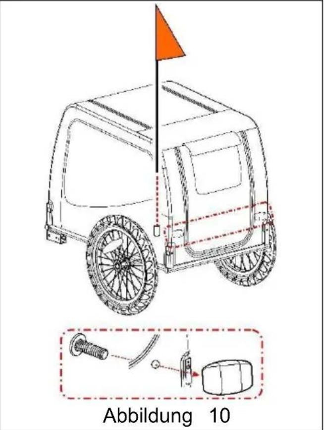 Vevor TS806 - Anbringen der Flagge - 2