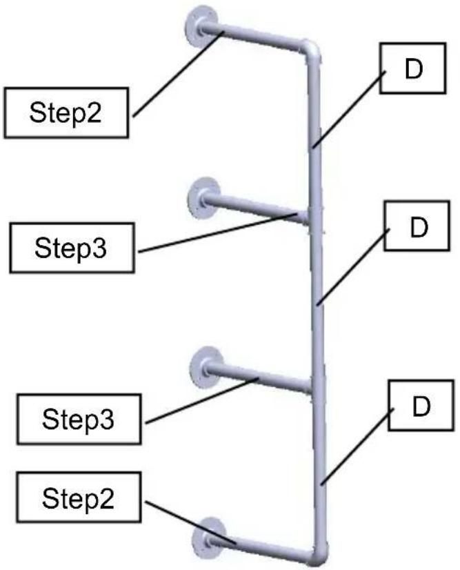 Vevor WPSR-XM015 - PIPE SHELVES ASSEMBLE - 4