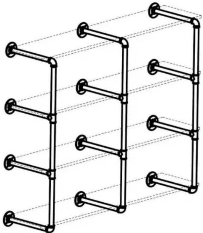 Vevor WPSR-XM015 - SCAFFALI PER TUBI - 1