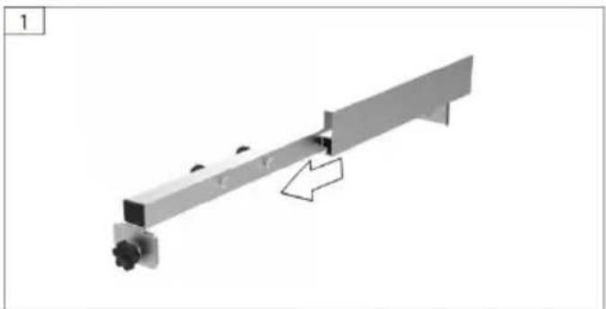 Vevor WTS210F - ATTACHING RIP FENCE FOR USE - 1