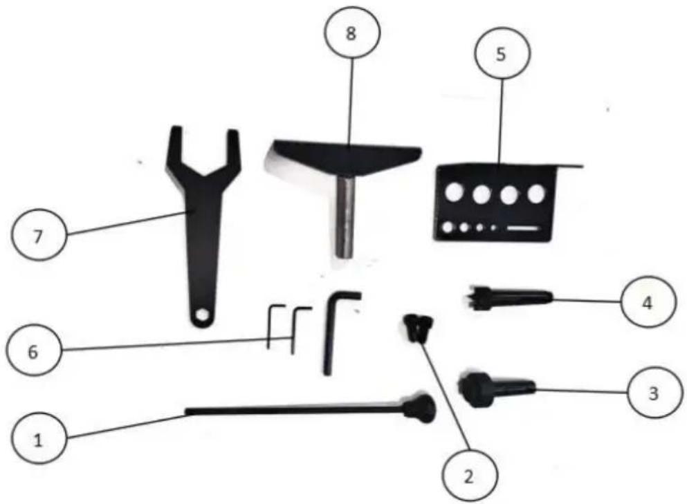 Vevor WL1218V - Standaard accessoires - 1