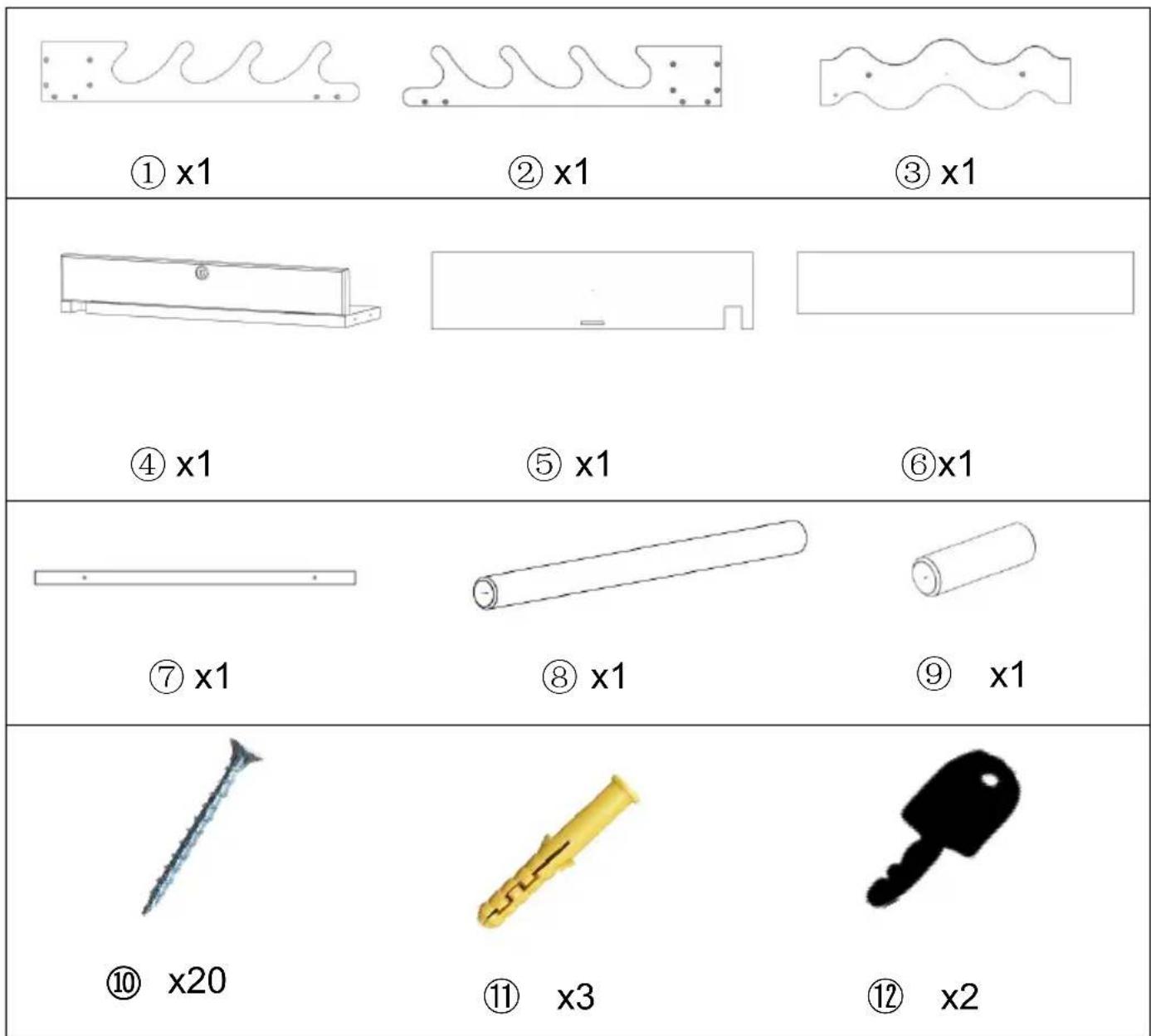 Vevor WZ001 - PARTS LIST - 1