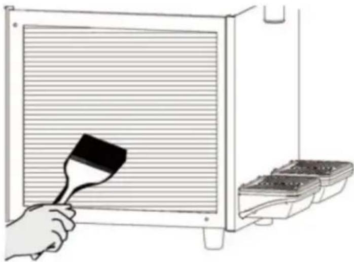 Vevor XRJ12LX2 - Cleaning the condenser of two-bowl slush machine According to the following instructions - 1