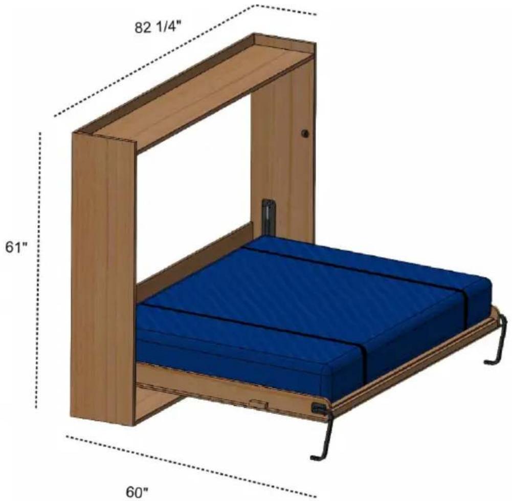 Vevor YFHFU243 - Murphy Bed Kit suitability Full-Horizontal - 1
