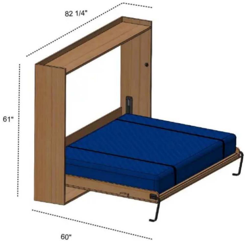 Vevor YFHFU243 - Compatibilité du kit de lit Murphy Full-Horizontal - 1