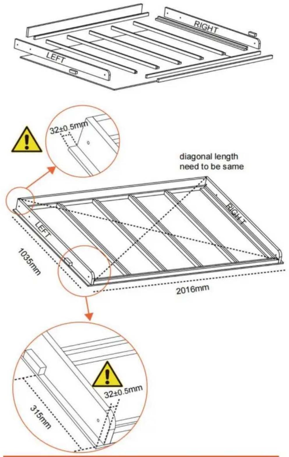 Vevor YFHTW241 - Konstruktionsanleitung Schritt - 5