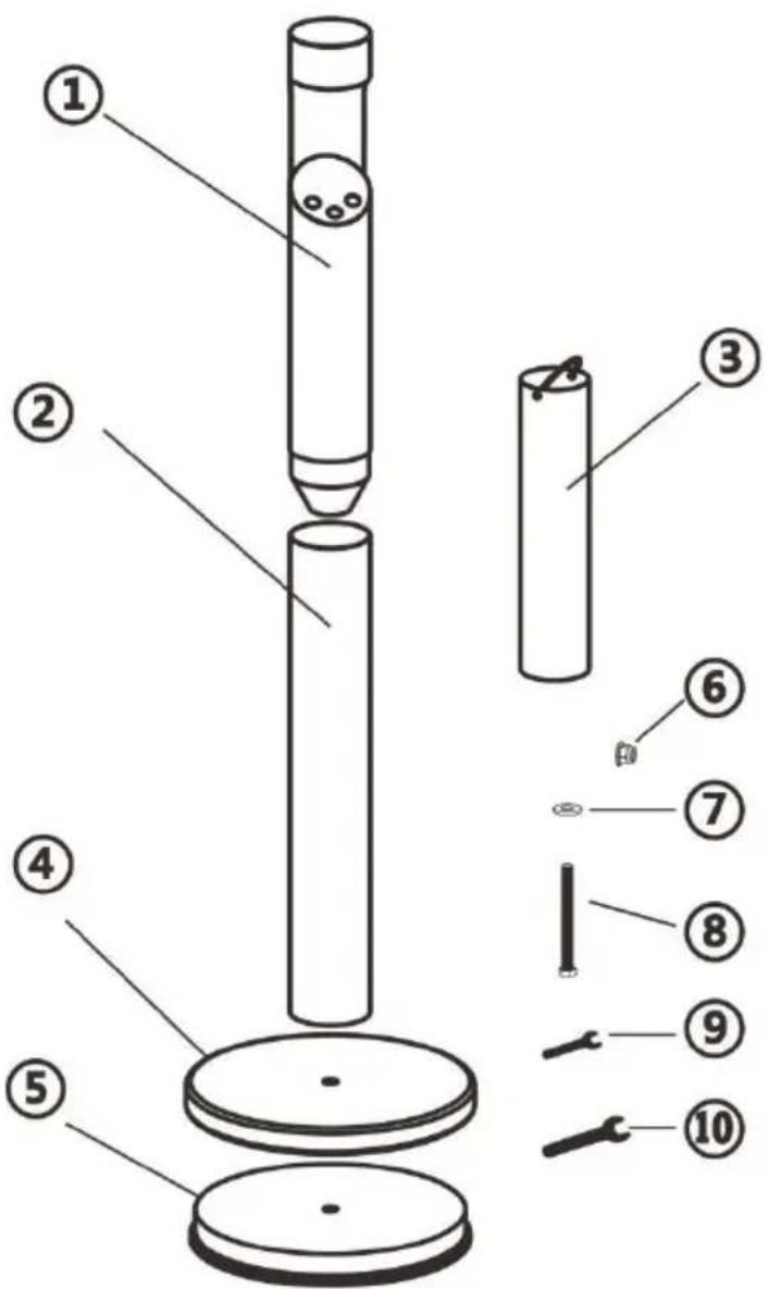 Vevor YD-67A - PARTS LIST - 1