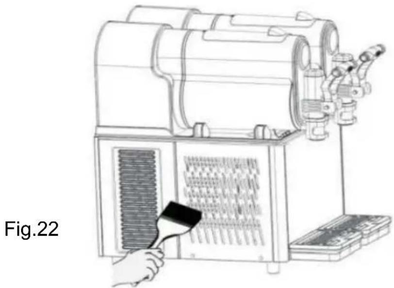 Vevor XRJ3LX2 - Cleaning condenser of two-bowl slush machine - 1