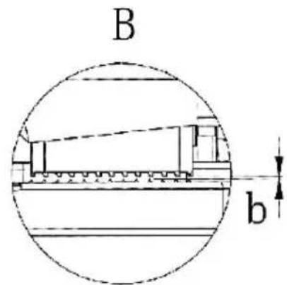 Vevor XQD19 - Distance(a)between tightening pulley and tightening toothed plate - 3