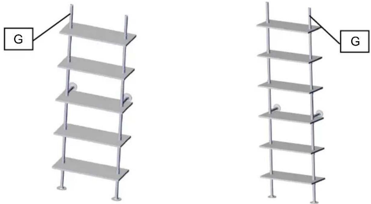 Vevor WPSR-XM013 - PIPE SHELVES ASSEMBLE - 10