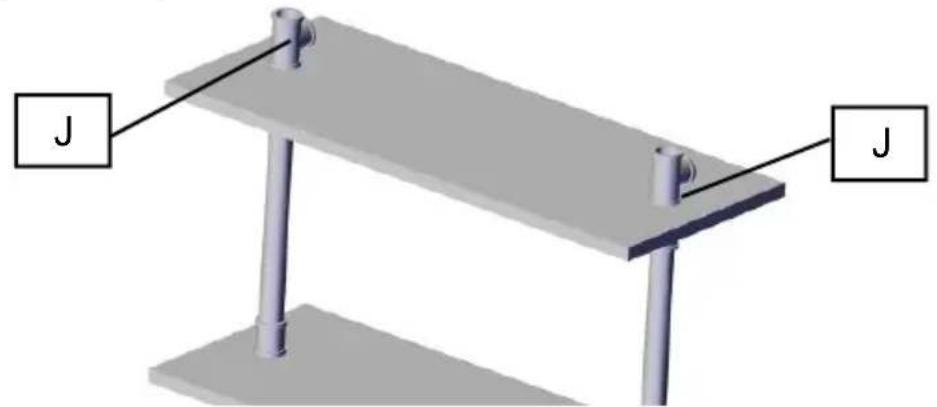 Vevor WPSR-XM013 - PIPE SHELVES ASSEMBLE - 6