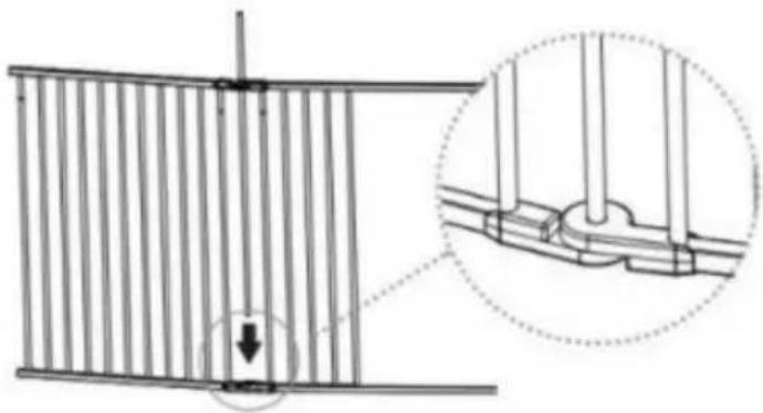 Vevor YFB1001B - Option B: Torrahmen können als Zaun installiert werden 1. Klappen - 3