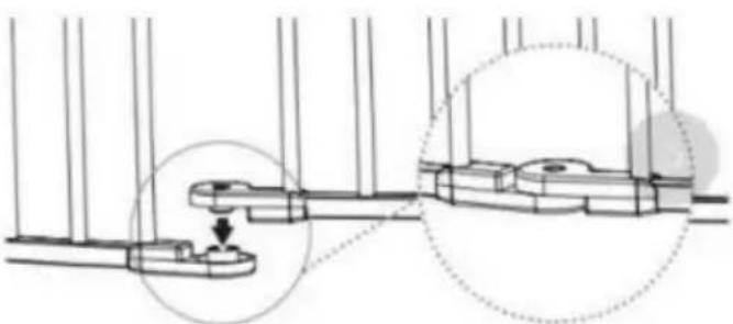 Vevor YFB1001B - Option B: Torrahmen können als Zaun installiert werden 1. Klappen - 2
