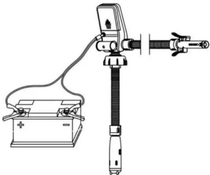 Vevor YHM-60B - Hur man använder 12V-batteriströmförsörjningen - 1