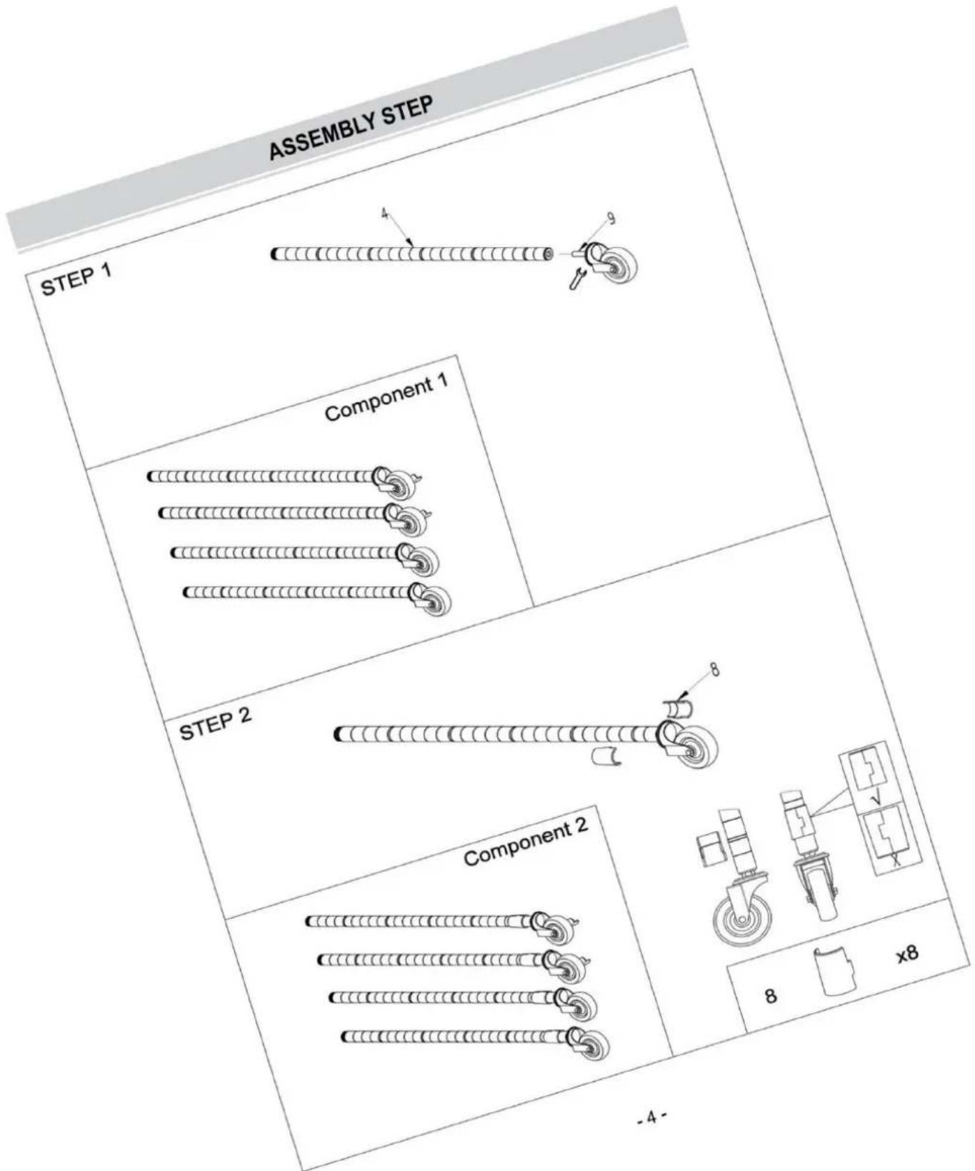 Vevor YC0001 - PARTS LIST - 12
