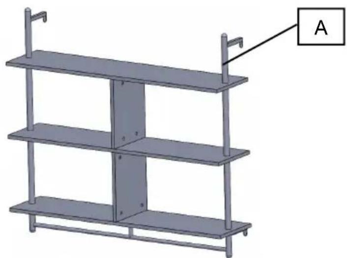 Vevor WPSR-XM011 - PIPE SHELVES ASSEMBLE - 8