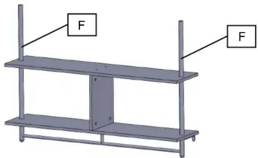 Vevor WPSR-XM011 - PIPE SHELVES ASSEMBLE - 6