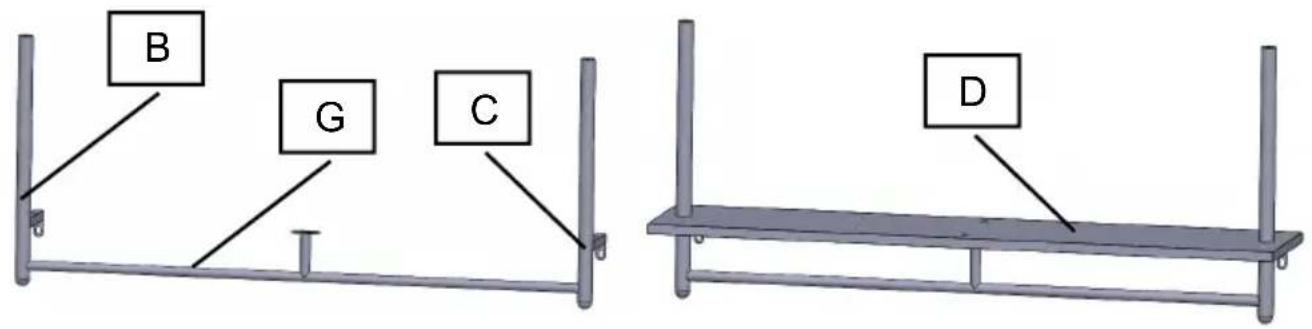 Vevor WPSR-XM011 - PIPE SHELVES ASSEMBLE - 1