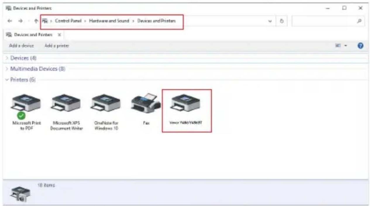Vevor Y486 - Windows Printer Setup - 1