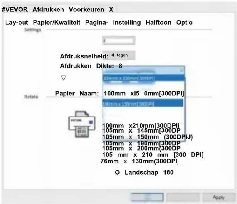 Vevor Y486 - MacOS Afdrukinstellingen - 5